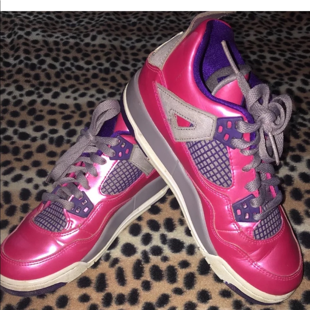 🏀Air Jordan🏀 Girls Shoes Pink/Purple Size 4Y 👟